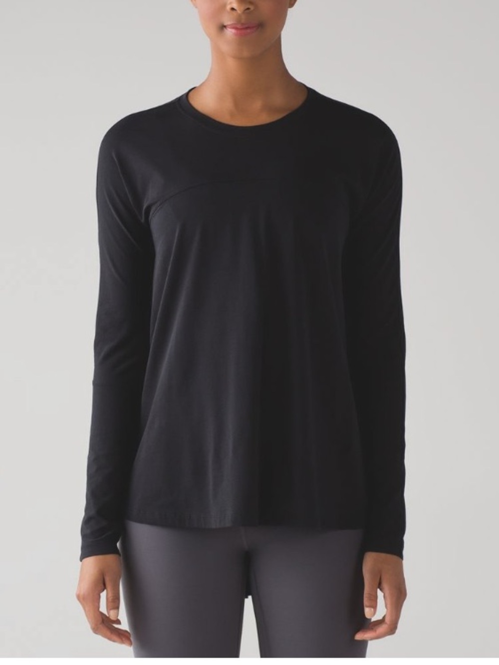 RARE Lululemon Acadia Long Sleeve Swing Top Black Sz M/L
